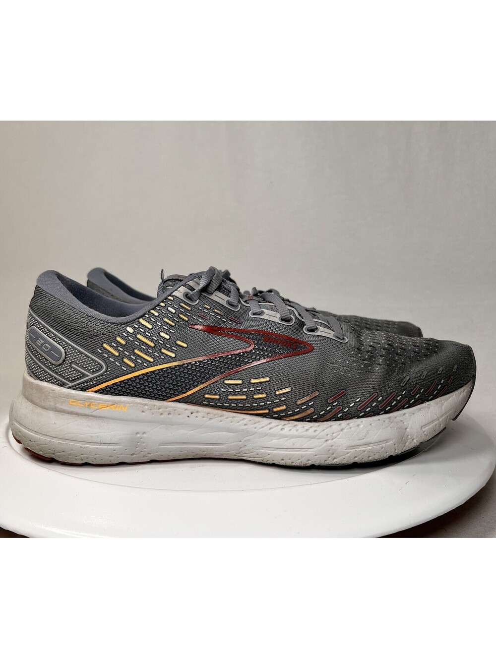 Brooks Glycerin 20 Men's Gray Running Shoes 1103821D034 Size 10 D